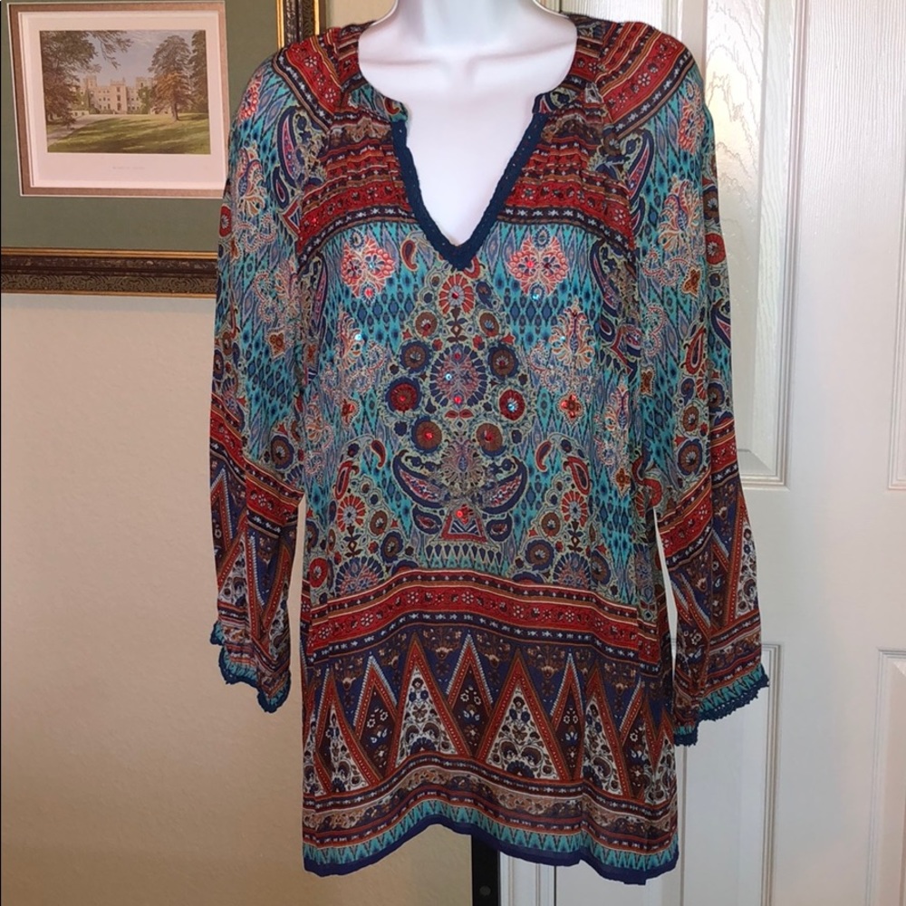 Soft Surroundings Boho blouse